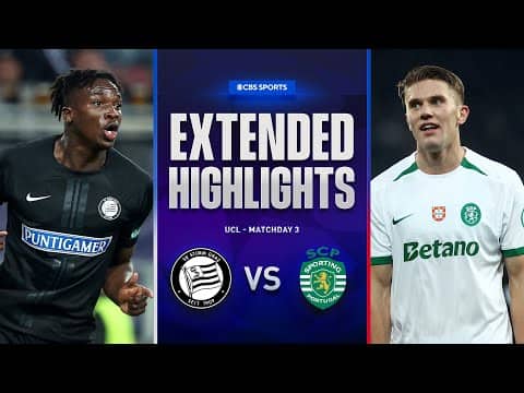 Sturm Graz vs. Sporting CP: Extended Highlights | UCL League Phase MD 3 | CBS Sports Golazo