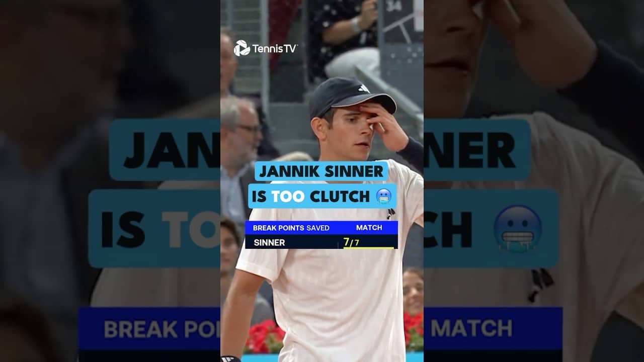 Jannik Sinner is *too* clutch 🤯