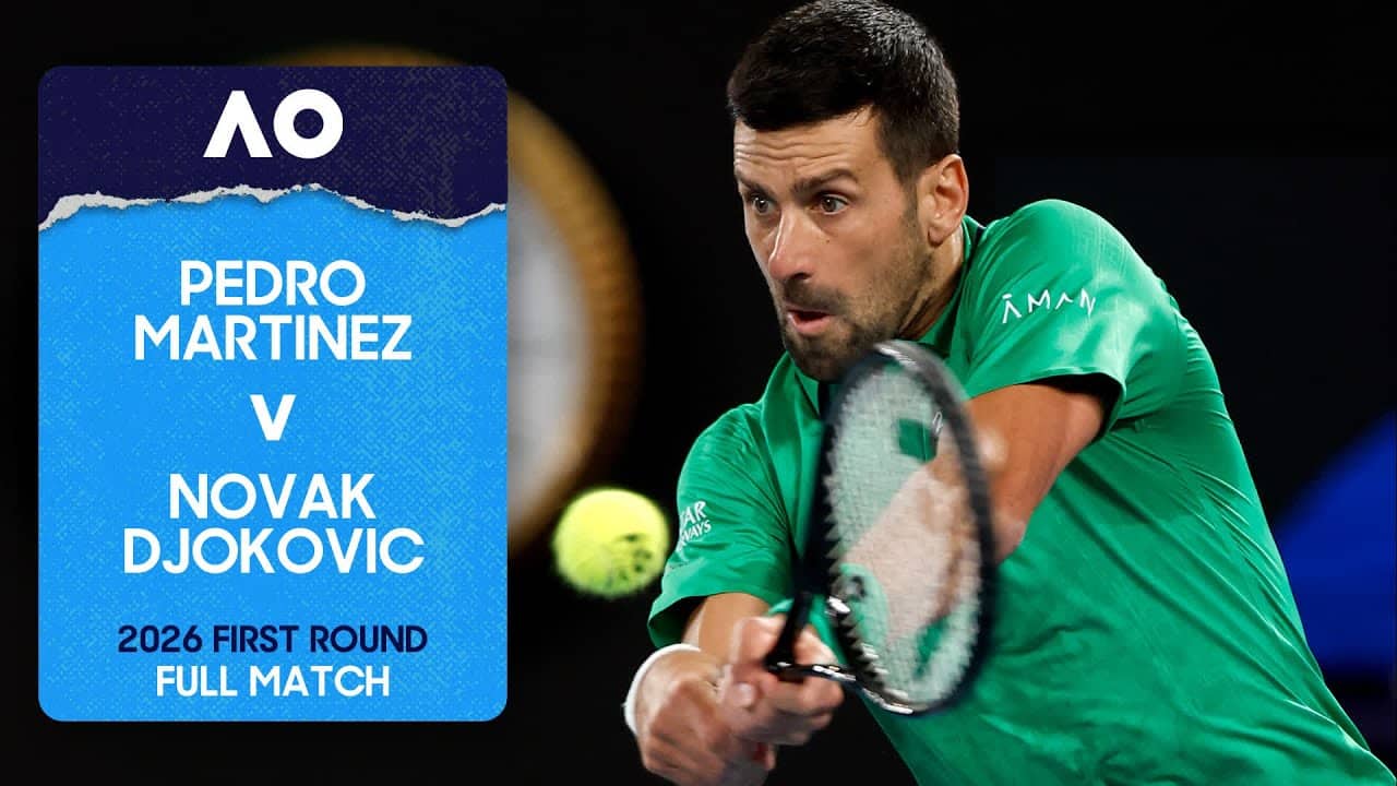 Pedro Martinez v Novak Djokovic Full Match | Australian Open 2026 First Round