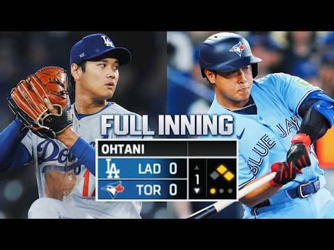 FULL 1st INNING: Shohei Ohtani works out of a jam vs. Kazuma Okamoto & the Blue Jays | 大谷翔平ハイライト