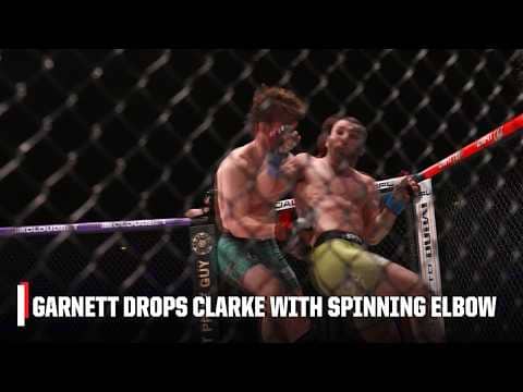 Dean Garnett knocks out Ciaran Clarke with spinning elbow at PFL Belfast | ESPN MMA