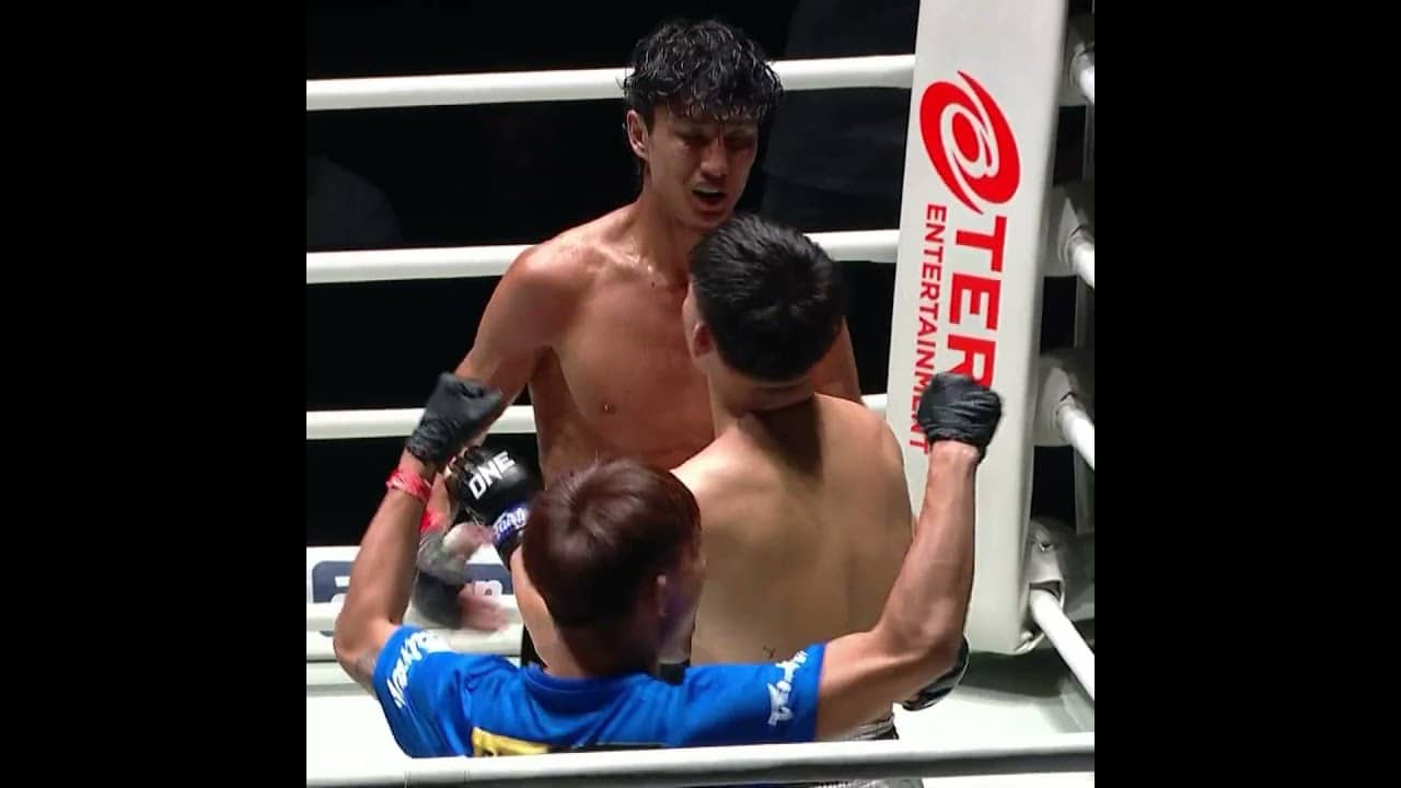 WHAT A FIGHT 👏 Nabil Anane shows respect to Rambolek after their incredible battle!