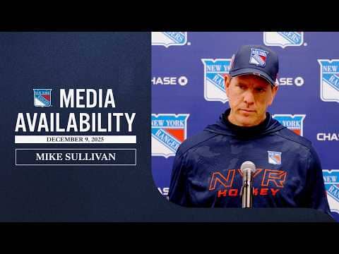 NYR Practice: Mike Sullivan Media Availability | Dec. 9, 2025