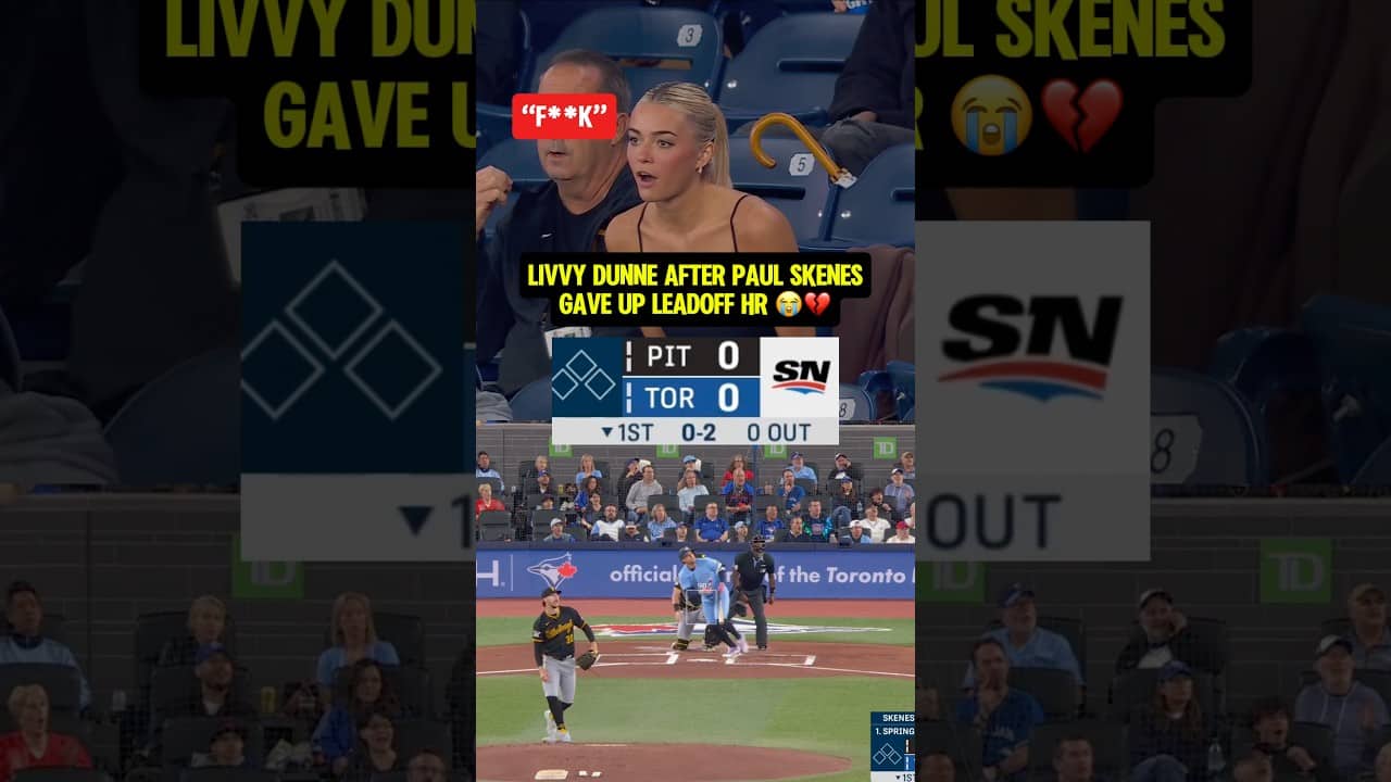 Livvy Dunne NOT happy after her boyfriend gave up a home run 😳