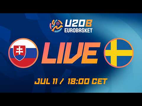 LIVE - Slovakia v Sweden | FIBA U20 EuroBasket 2026 Division B | Group Phase