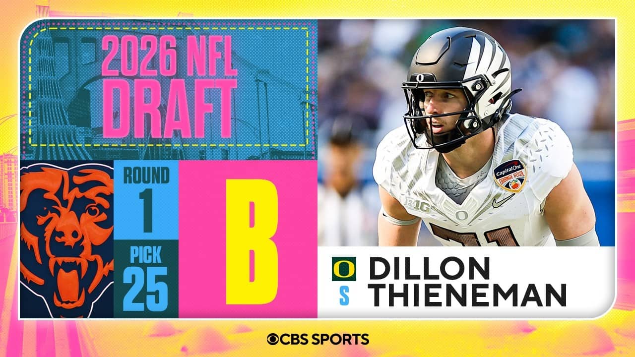 Bears select Dillon Thieneman No. 25 overall | 2026 NFL Draft Grades & Reaction