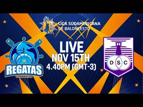 LIVE - Regatas v Defensor | Liga Sudamericana de Baloncesto FIBA 2025 | Quarter-Finals