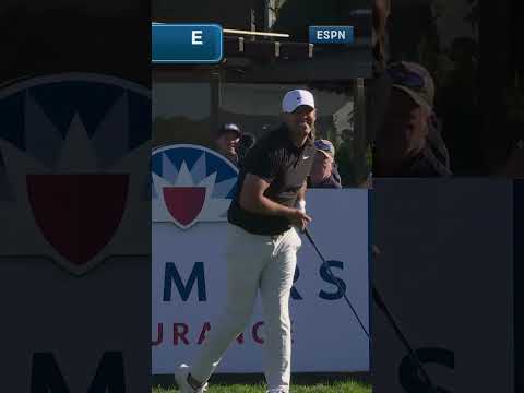 What nerves? Koepka's first shot finds fairway🎯