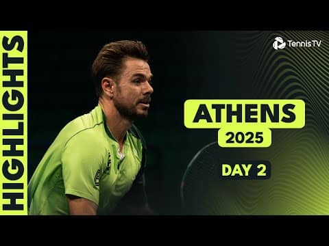 Wawrinka Vs Van De Zandschulp; Muller, Struff & More Feature | Athens 2025 Day 2 Highlights