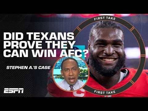 Houston in ASCENDING! 🗣️ Stephen A. sees Texans WINNING the AFC 👀+ Bills' inconsistency | First Take