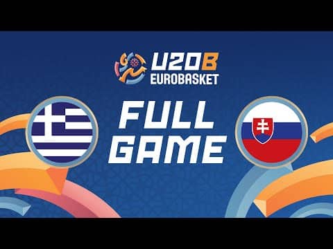 LIVE - Greece v Slovakia | FIBA U20 Women's EuroBasket 2025 Division B | Qualifying Round