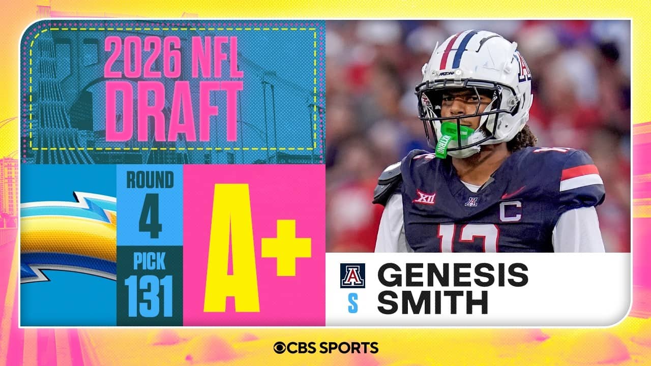 Chargers select Genesis Smith in Fourth Round | 2026 NFL Draft Grades & Reaction