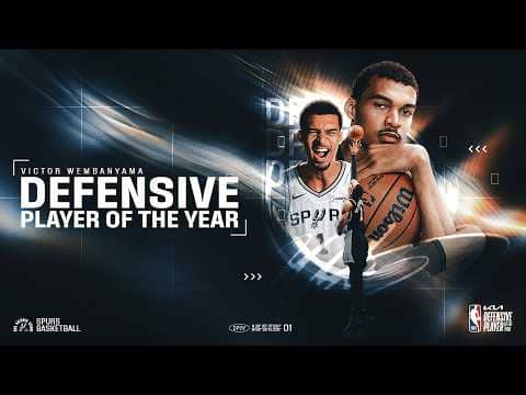 WEMBY UNANIMOUSLY SELECTED DEFENSIVE PLAYER OF THE YEAR!