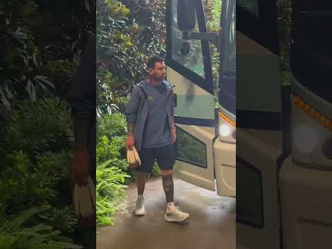 Messi and the Argentina squad arrive 🇦🇷 Watch Argentina vs. Iceland on ESPN and the ESPN App at 9 PM