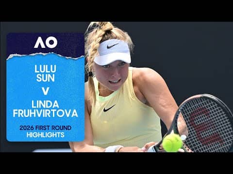 Lulu Sun v Linda Fruhvirtova Highlights | Australian Open 2026 First Round
