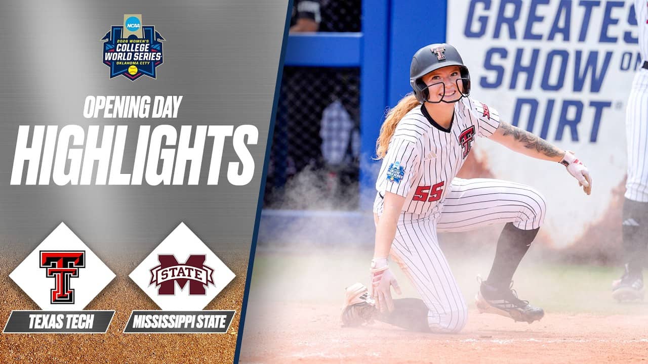 Texas Tech vs. Mississippi State: 2026 Women's College World Series | Extended highlights