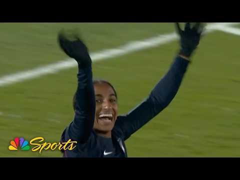 Naomi Girma heads it home for United States' first goal against Japan | NBC Sports