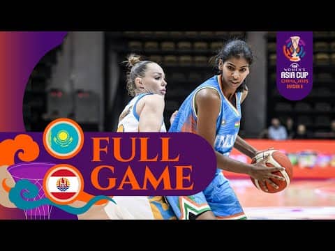Kazakhstan 🇰🇿 vs. India 🇮🇳 | Full Game | FIBA #AsiaCupWomen 2025  - Division B