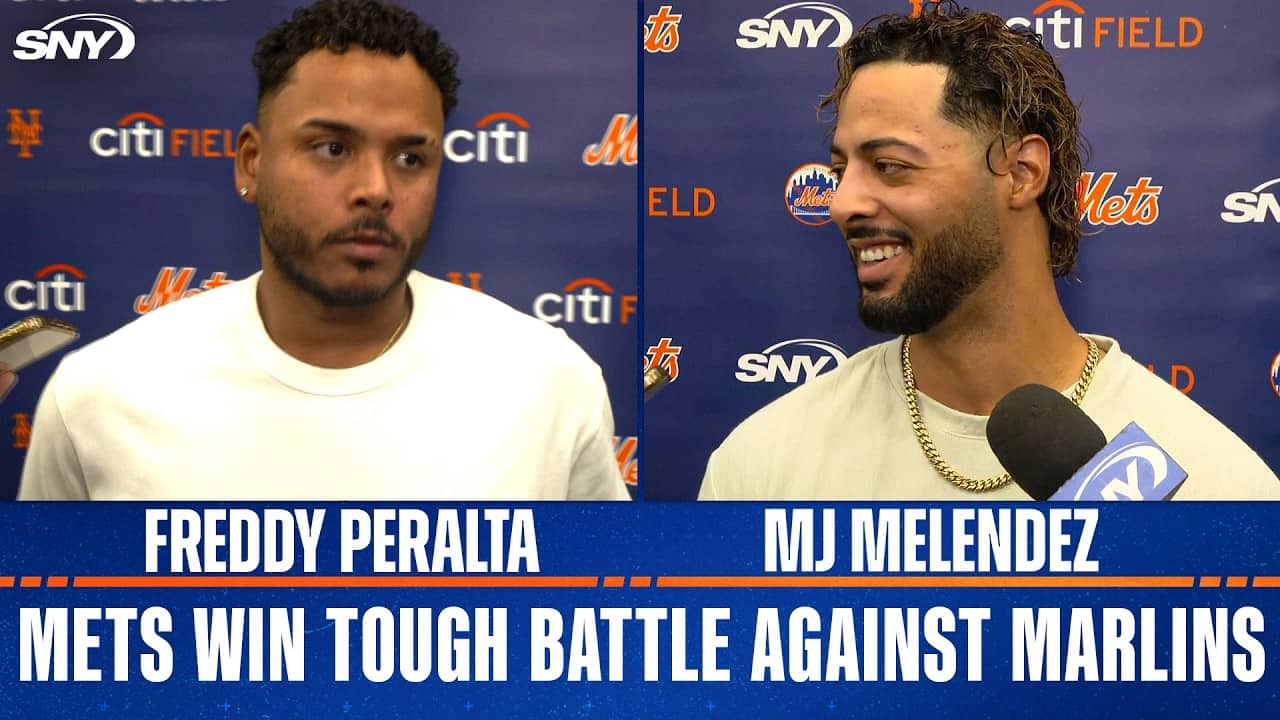 Freddy Peralta and MJ Melendez discuss Mets' 9-7 win over Marlins