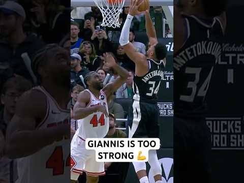 Giannis muscles in the AND-1!