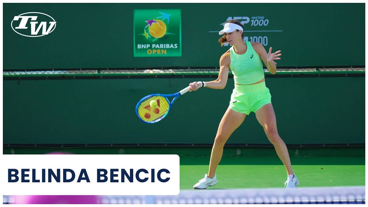 Watch Belinda Bencic Court Level Practice, Including Plyo Warm Up, Drills, Hitting & Point Play 🥰