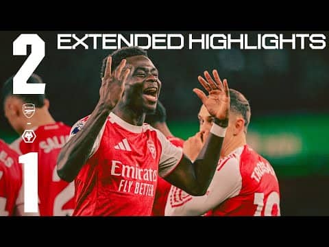 A DRAMATIC END AT EMIRATES STADIUM 🤯 | EXTENDED HIGHLIGHTS | Arsenal vs Wolves (2-1) | EPL