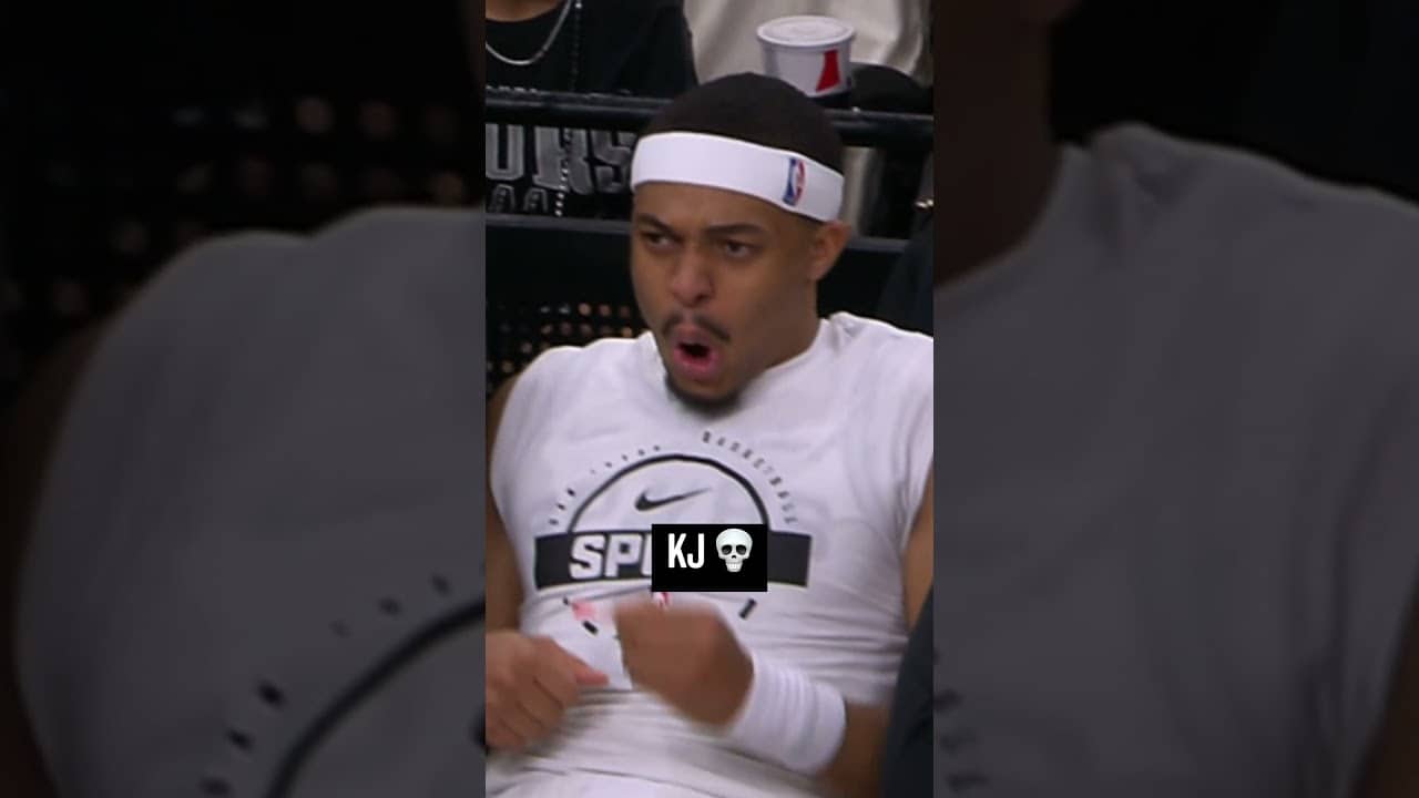 KJ gonna KJ 🤣  #nba #spurs #keldonjohnson