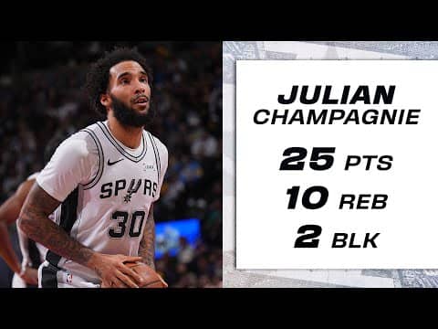 Julian Champagnie's Double-Double in Win vs. Denver