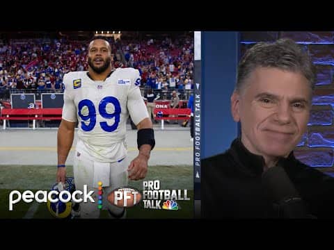 Aaron Donald to be honored during Buccaneers-Rams on SNF Week 12 | Pro Football Talk | NFL on NBC