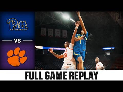 Pitt vs. Clemson Full Game Replay | 2025-26 ACC Women's Basketball