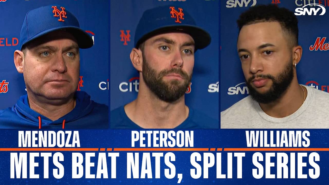 Carlos Mendoza, David Peterson and Devin Williams on Mets’ close win in Washington