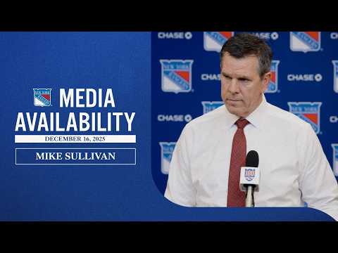 NYR vs VAN: Mike Sullivan Pregame Media Availability | Dec. 16, 2025