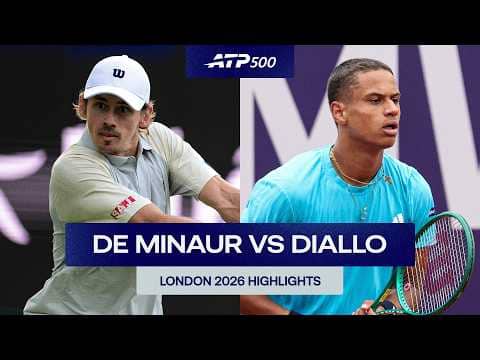 Alex de Minaur vs Gabriel Diallo Highlights | London 2026 Round 1