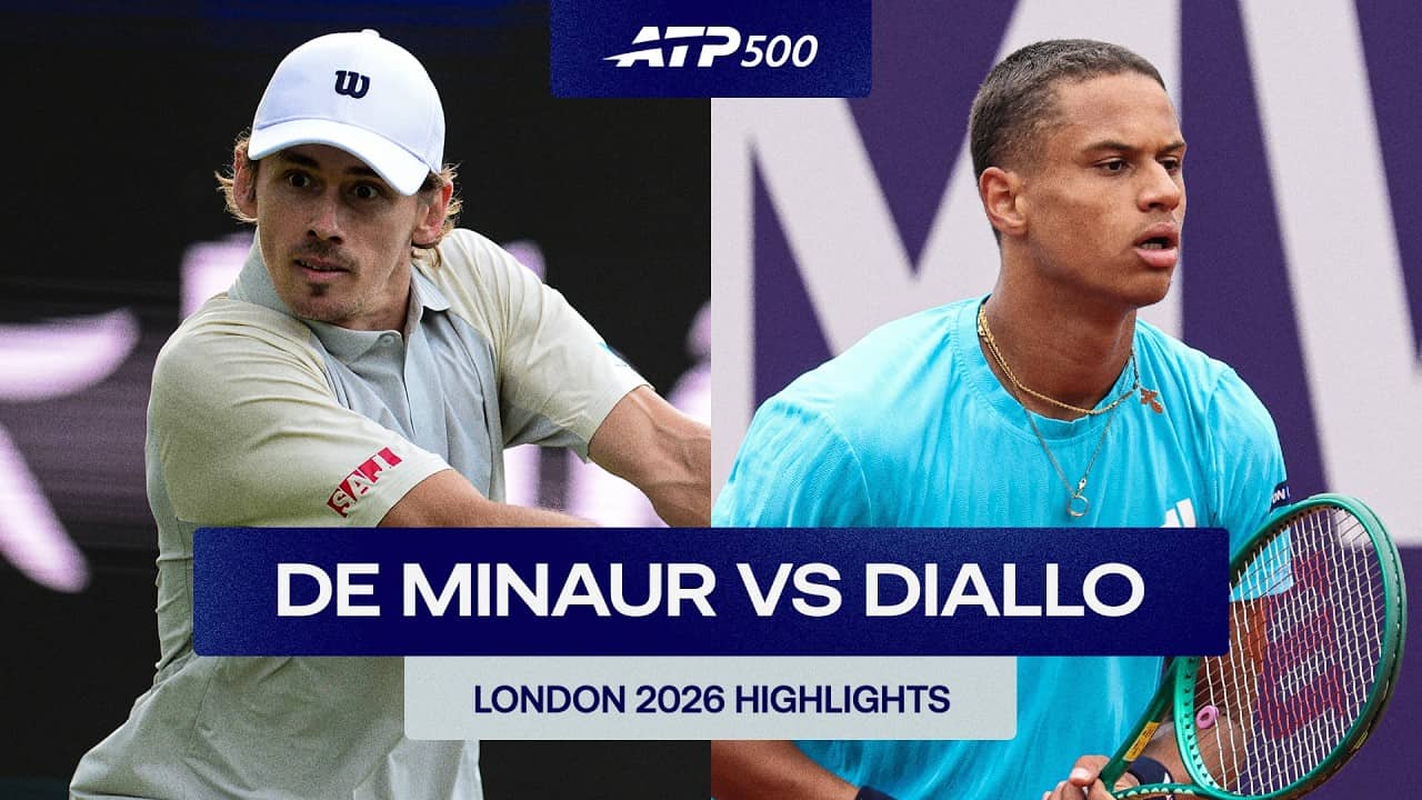 Alex de Minaur vs Gabriel Diallo Highlights | London 2026 Round 1