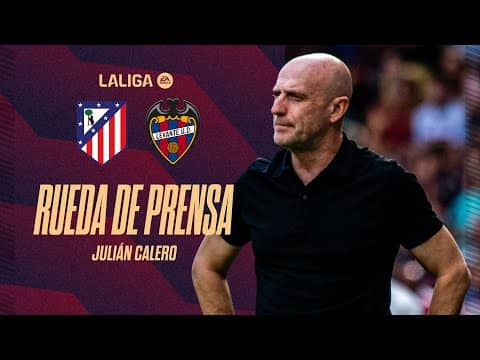 RUEDA DE PRENSA de JULIÁN CALERO previa al encuentro ante el Atlético de Madrid (J12)
