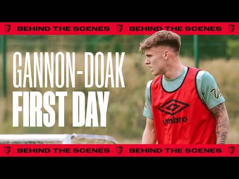 The First Day: Ben Gannon-Doak trains at the Cherries' Performance Centre for the first time