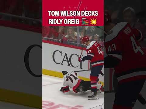 Absolutely ENORMOUS hit from Tom Wilson 🫨
