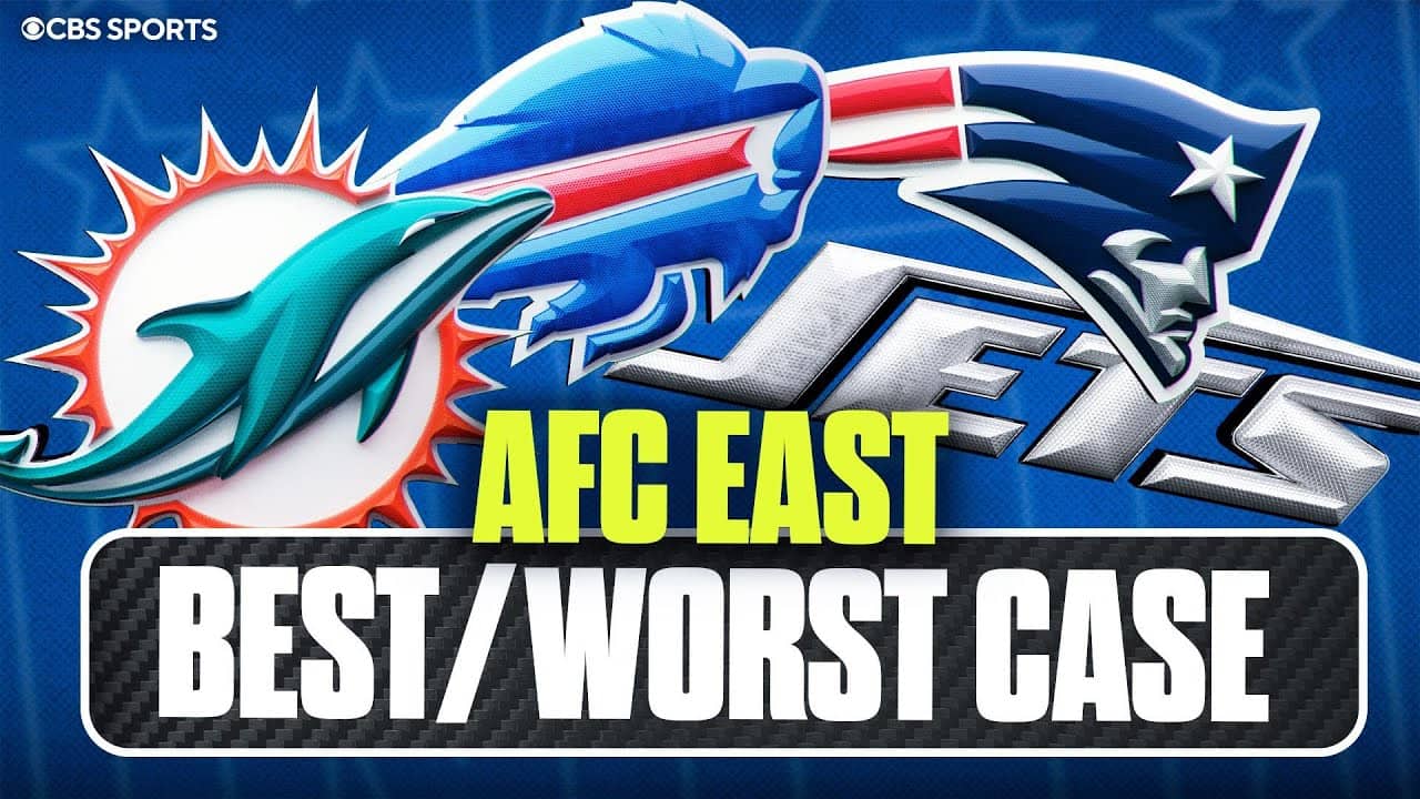 Predicting the best & worst case record scenarios for EVERY AFC East team ✅