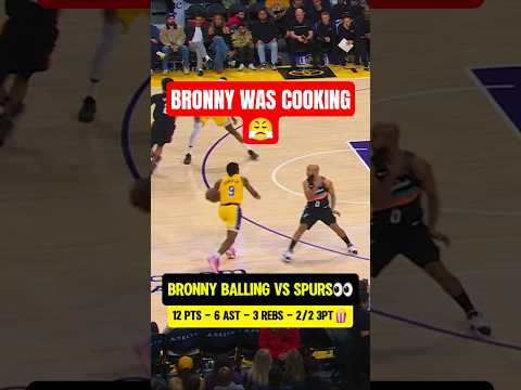 Bronny was giving the Spurs WORK😤