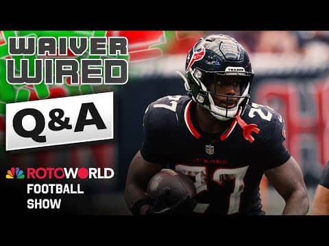 NFL Fantasy Football Q&A w/ RotoPat, Kyle Dvorchak (9/29/25) | Rotoworld Football Show | NBC Sports