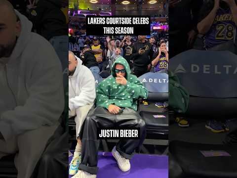 Celeb row brought out the stars this season ✨ #lakers