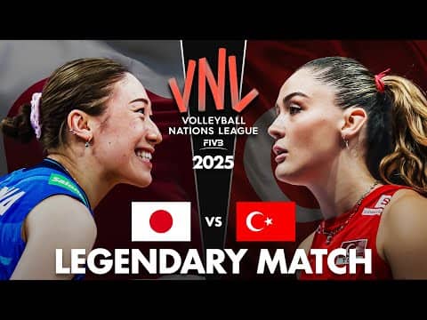 Japan vs Turkiye | Legendary Volleyball Match | Women's VNL 2025