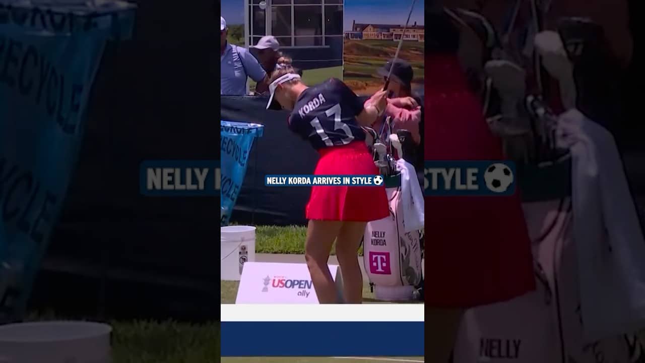 Nelly Korda Rocks Her Custom USA Soccer Jersey at the U.S. Women's Open⚽️⛳️