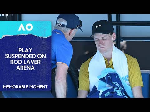 Heat Stops Play On Rod Laver Arena | Sinner v Spizzirri | Australian Open 2026