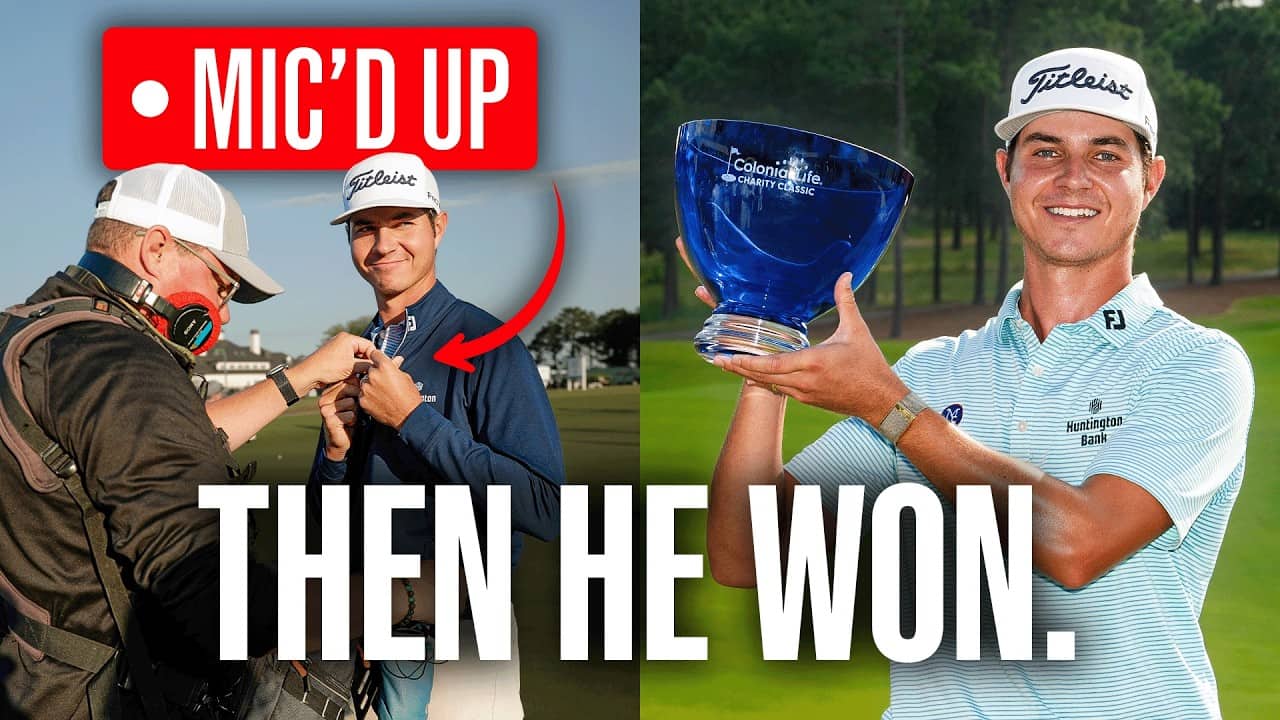 We Mic’d Up a Pro Golfer for 72 holes… And he ended up WINNING!