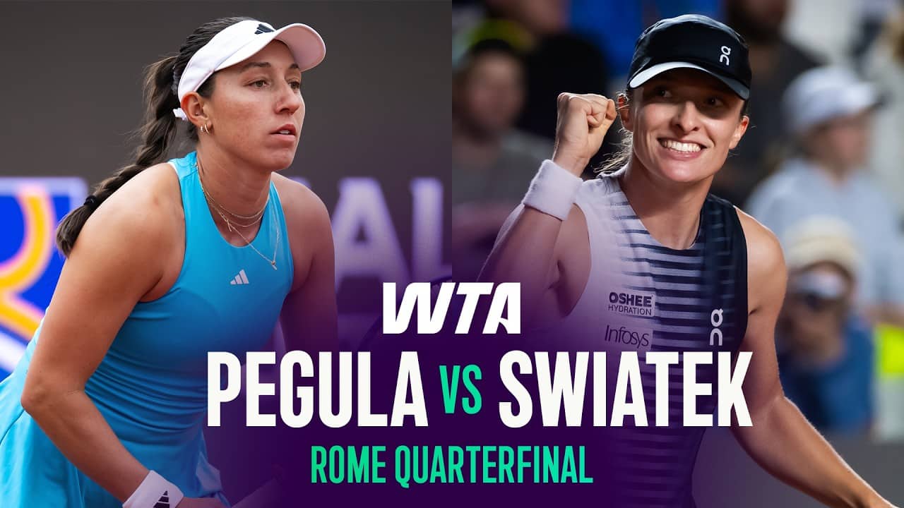 Jessica Pegula vs. Iga Swiatek | 2026 Rome Quarterfinal | WTA Match Highlights
