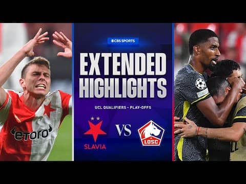 Slavia Praha vs. Lille: Extended Highlights | UCL Qualifiers - Play-offs | CBS Sports Golazo
