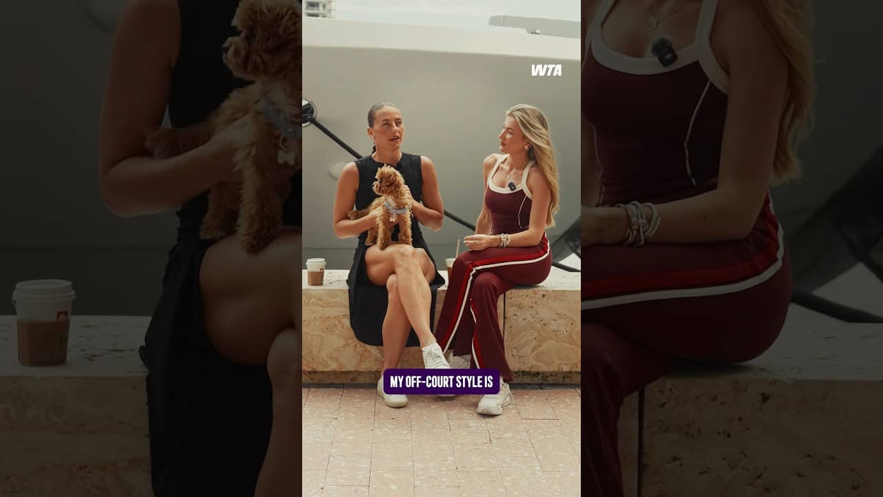 Look good, feel good, play good ✨ Marta Kostyuk chatted with Madison Appel about her off-court style