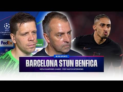 "We defend as a UNIT" Hansi Flick speaks after Barcelona ESCAPE Benfica with a victory 🚧