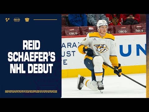 Get a BTS Look at Reid Schaefer's NHL Debut In Chicago